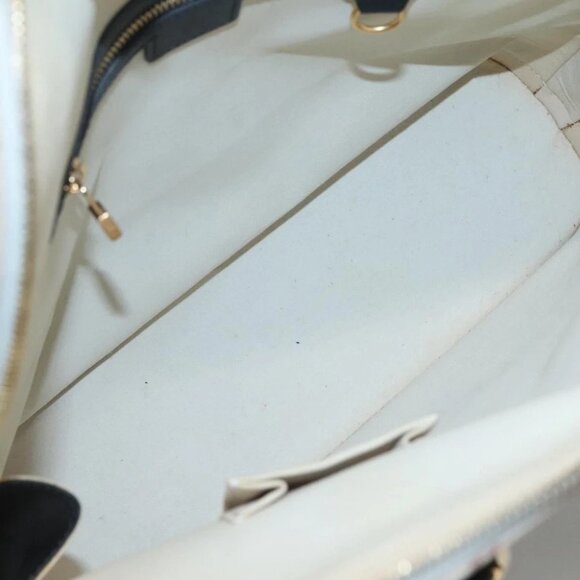 LOUIS VUITTON Monogram Mini Alma Haut Hand Bag Blue M92202 LV Auth - Picture 2 of 15